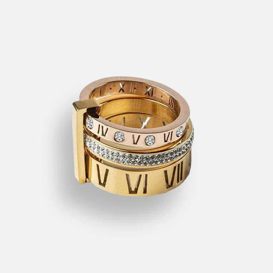 Triple Digit Zircon Ring