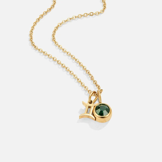 Beth Zodiac Zircon Necklace