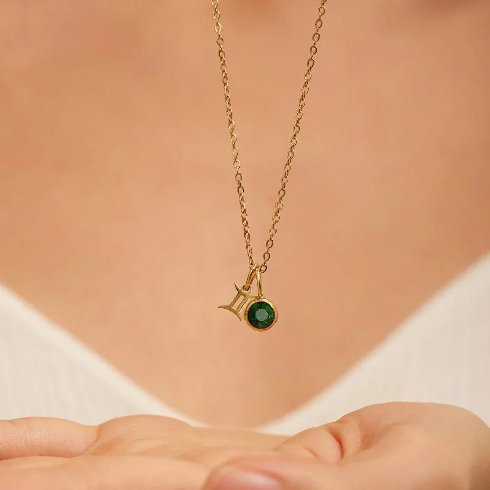 Beth Zodiac Zircon Necklace