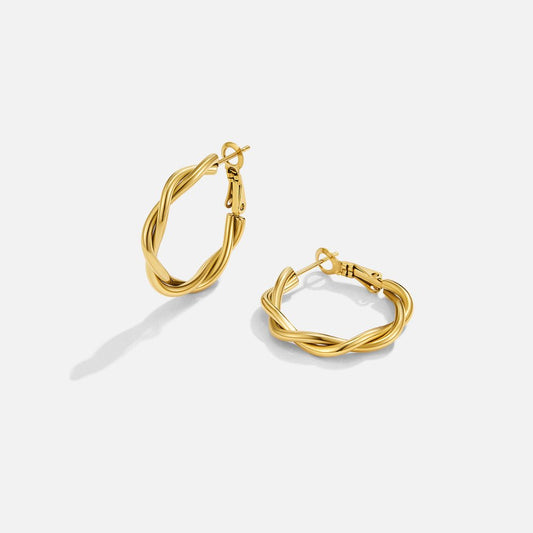 Twisted Hoop Earrings