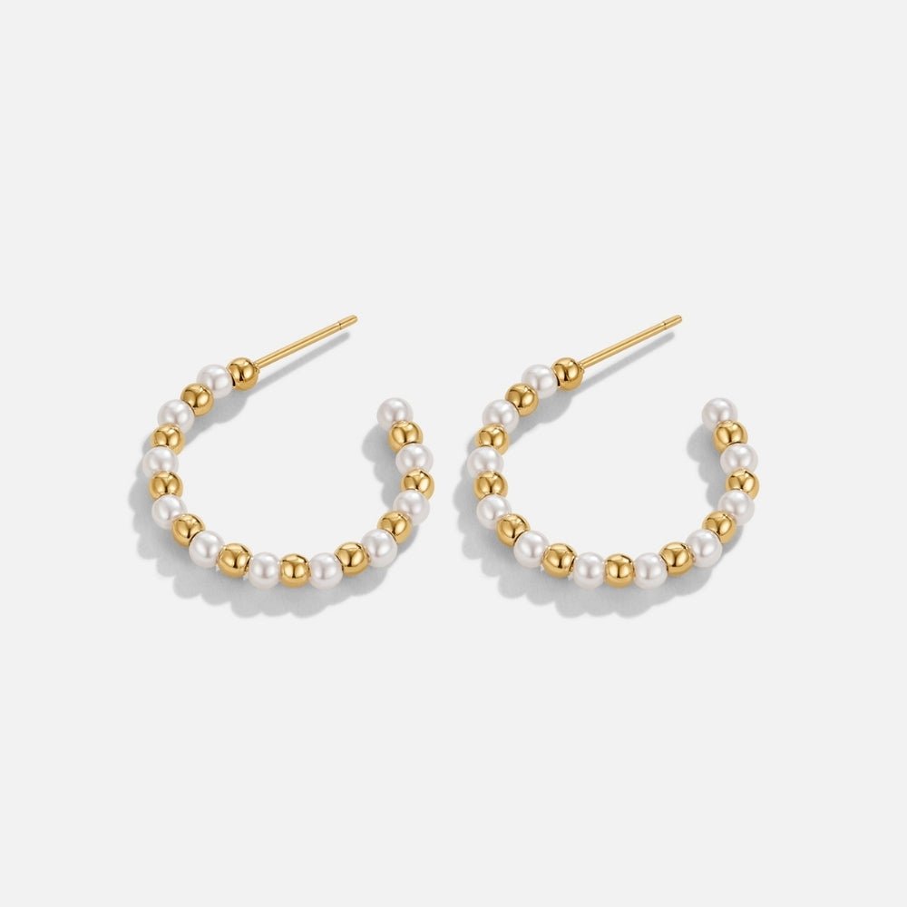 Pearl Hoop Earrings
