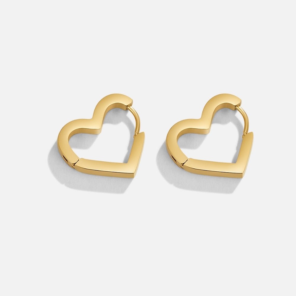 Heart Hoop Earrings