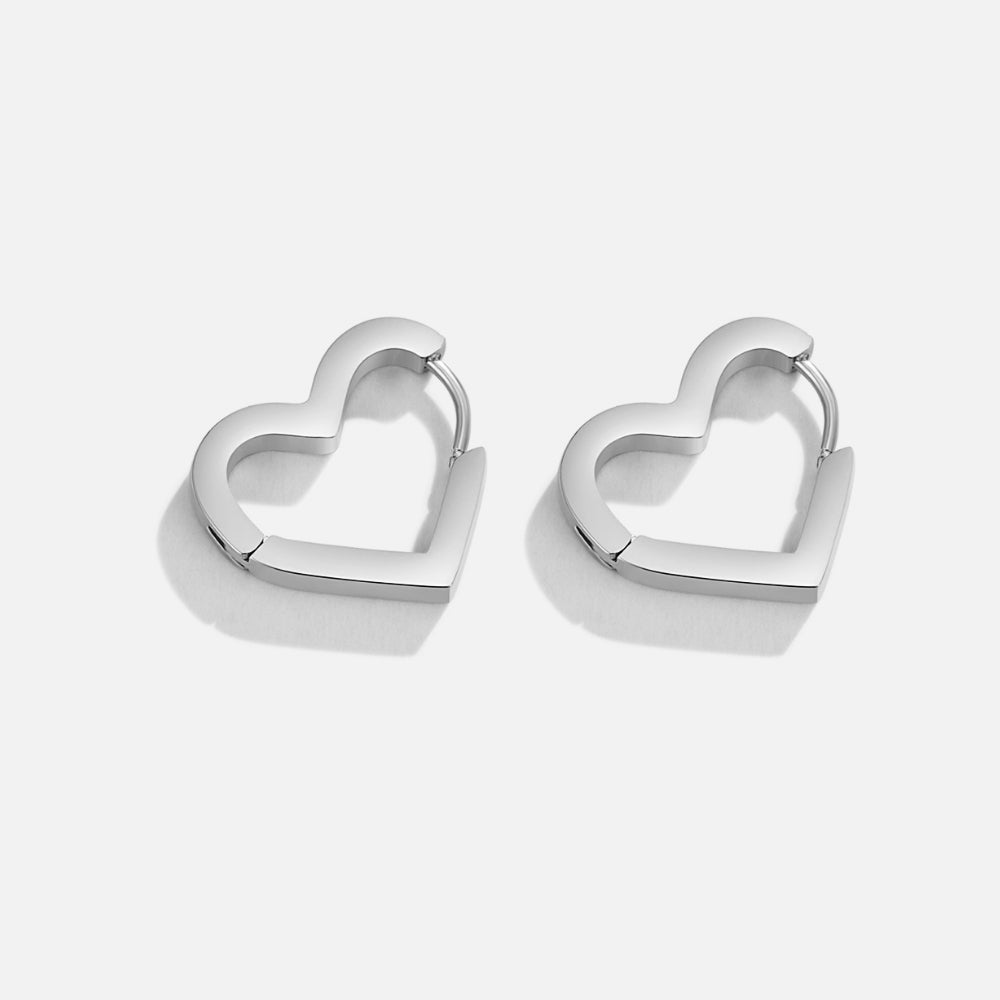 Heart Hoop Earrings