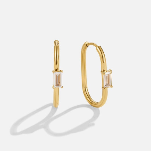Oval Hoop Earrings