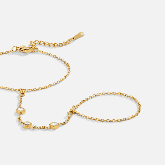 Zirconia Hand Bracelet
