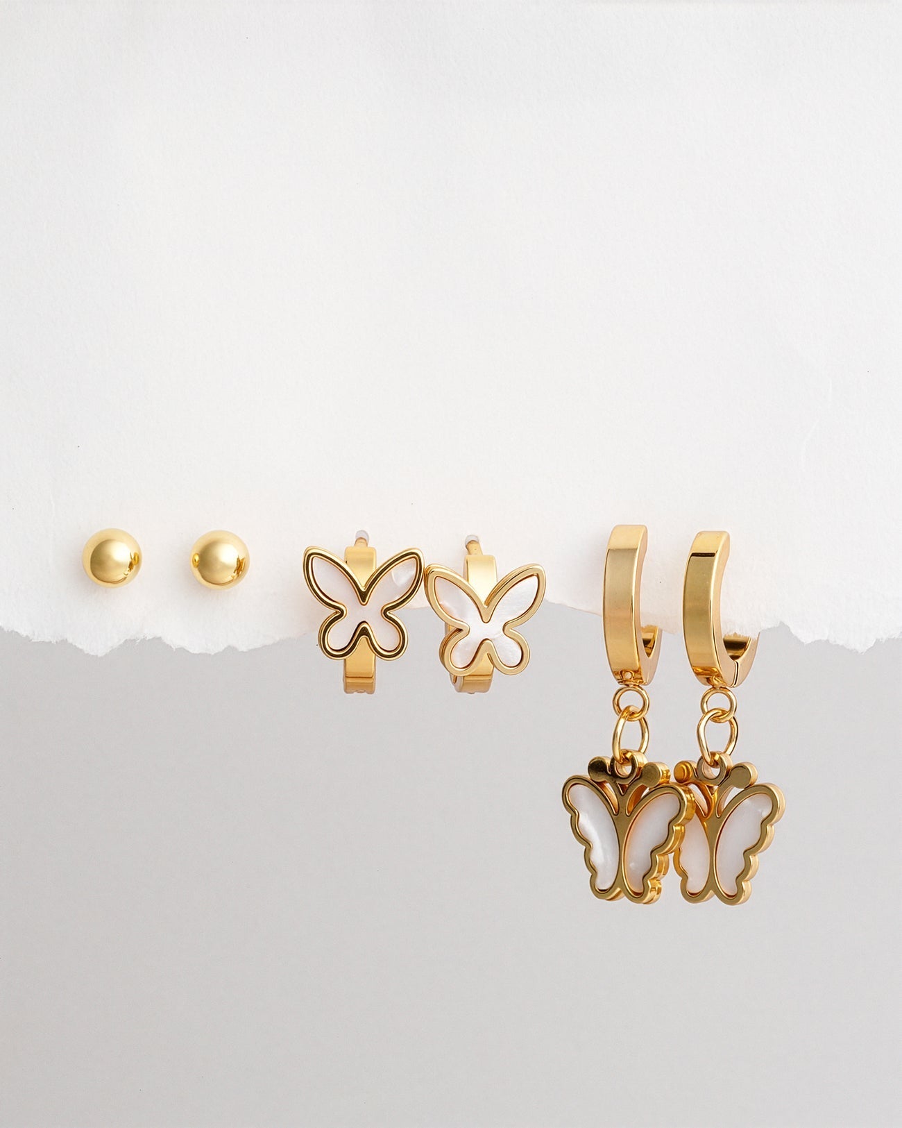 Butterfly Earring Trio