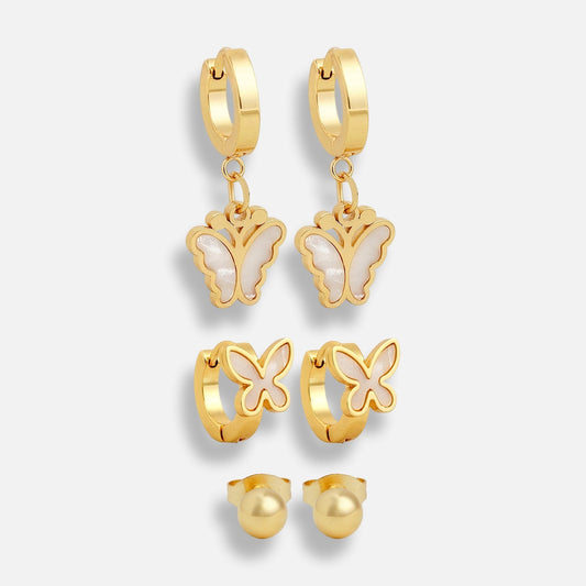 Butterfly Earring Trio