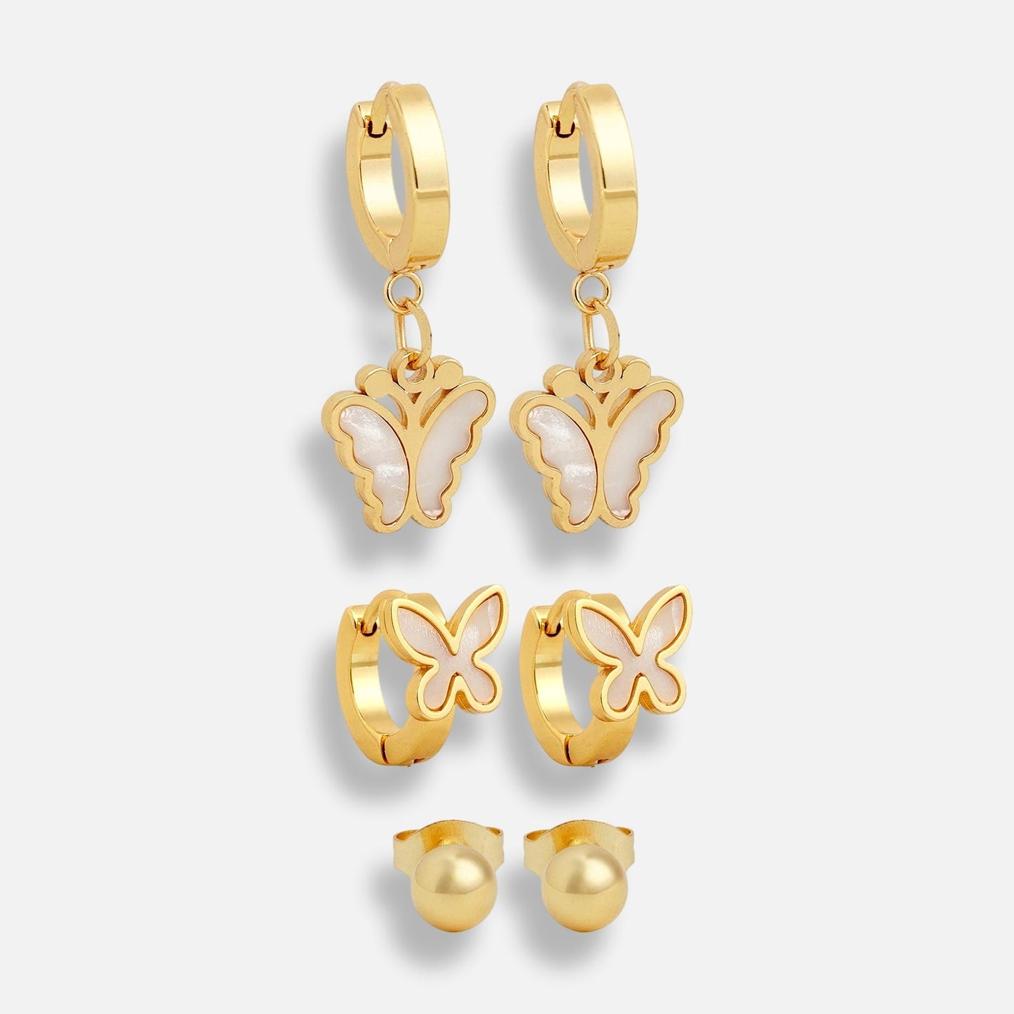 Butterfly Earring Trio
