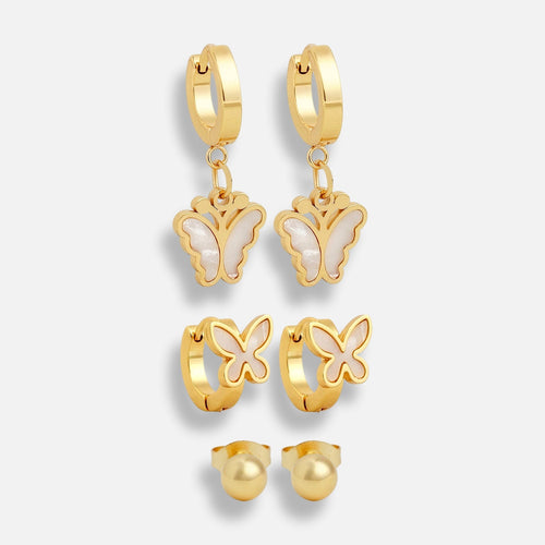 Butterfly Earring Trio