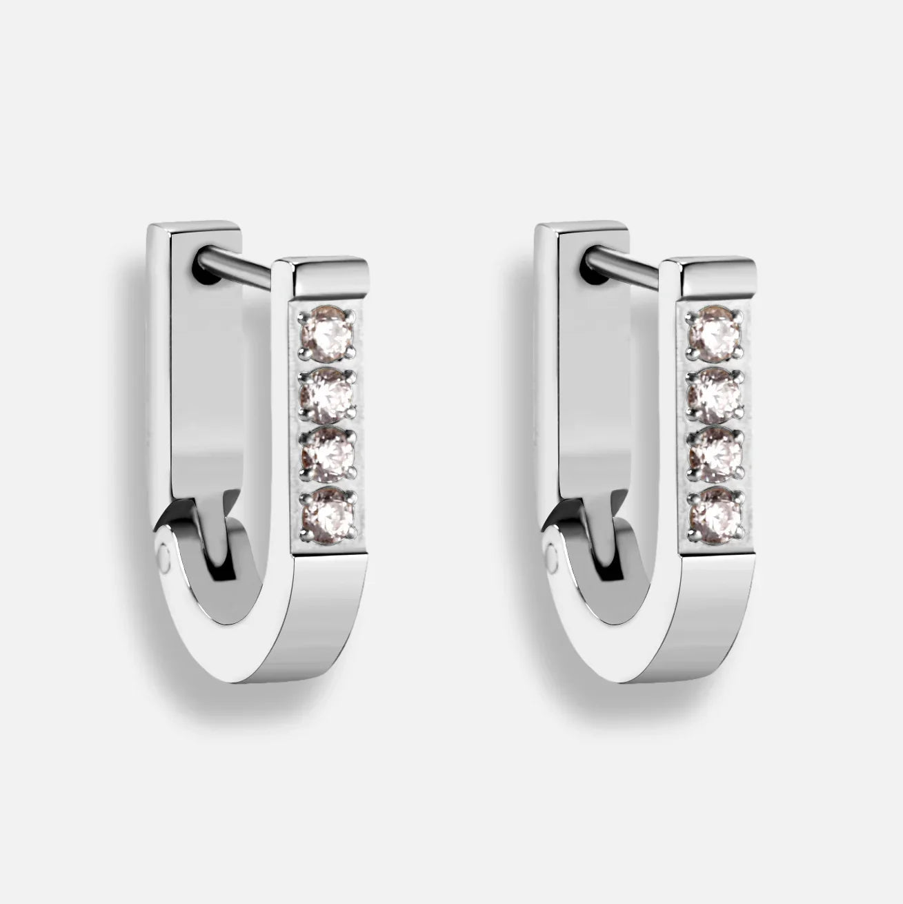 Thali Pavé Hoop Earrings