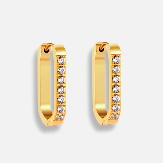 Nessa Pavé Hoop Earrings