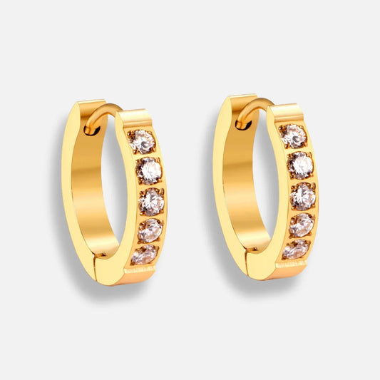 Milla Pavé Hoop Earrings