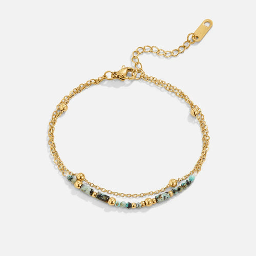 Pulseira Dupla Stone Lay - Auriella Joias