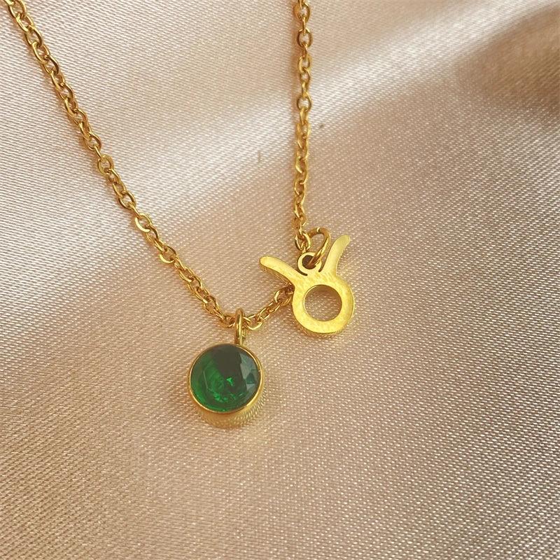 Beth Zodiac Zircon Necklace