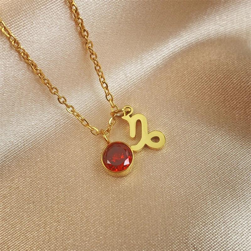 Beth Zodiac Zircon Necklace