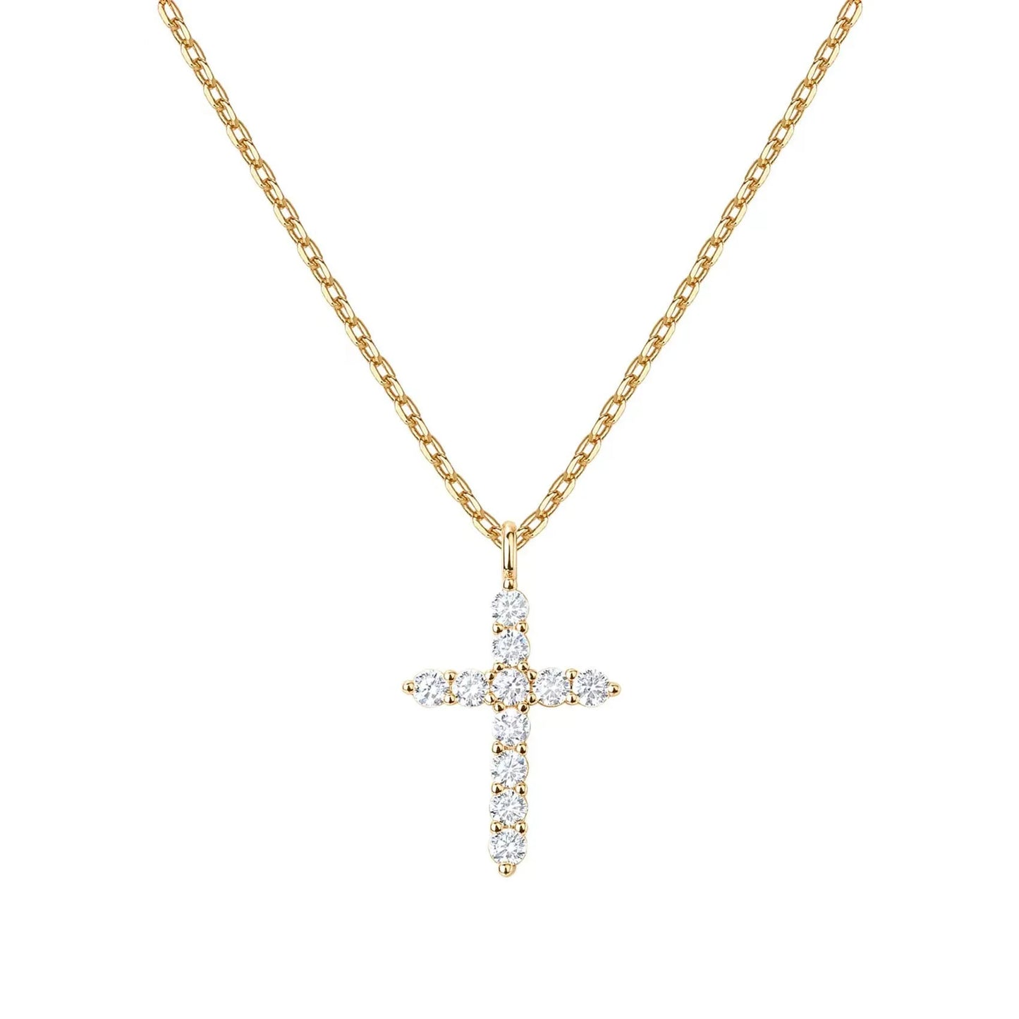 Pavé Cross Necklace