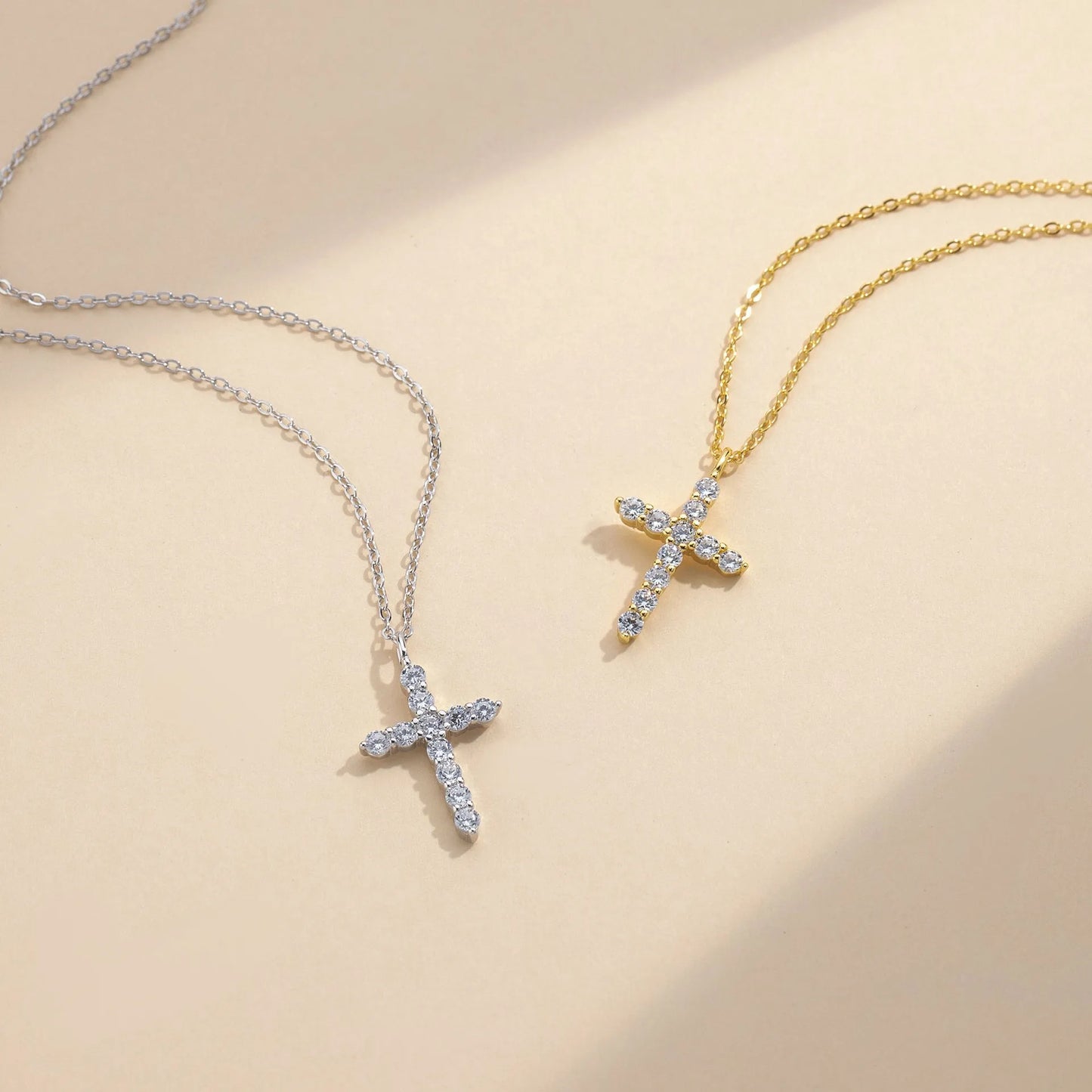 Pavé Cross Necklace