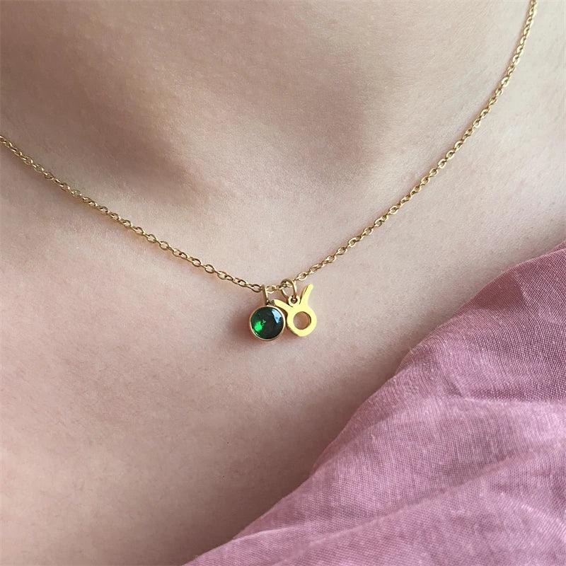 Beth Zodiac Zircon Necklace