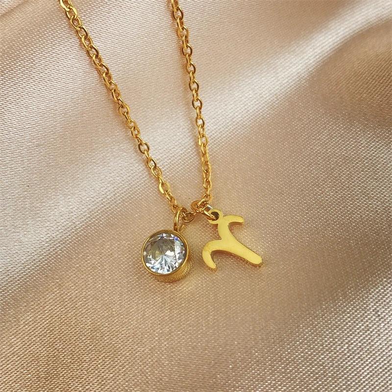 Beth Zodiac Zircon Necklace