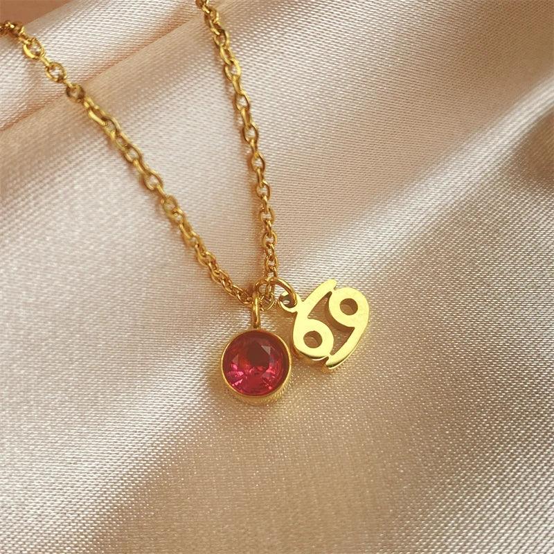 Beth Zodiac Zircon Necklace
