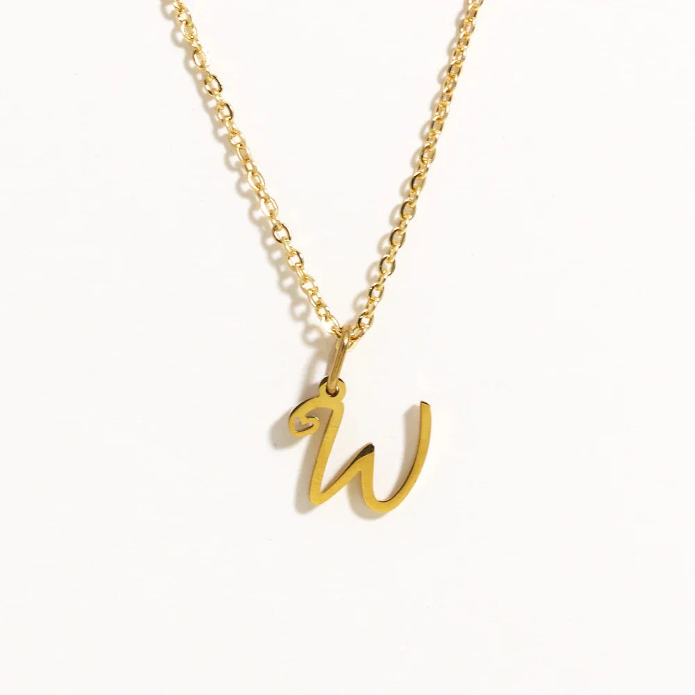 Heart Initial Necklace