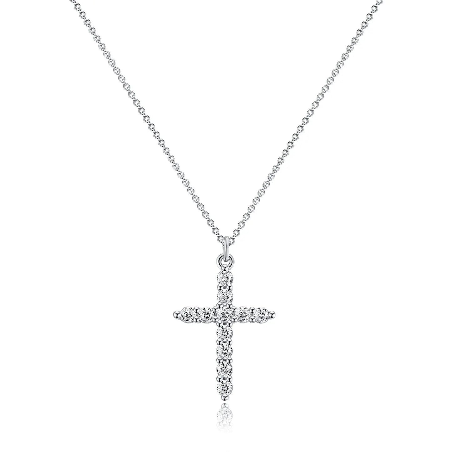 Pavé Cross Necklace