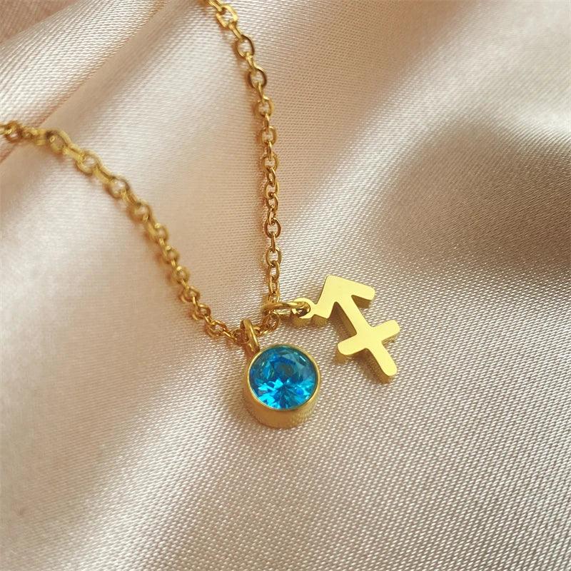 Beth Zodiac Zircon Necklace