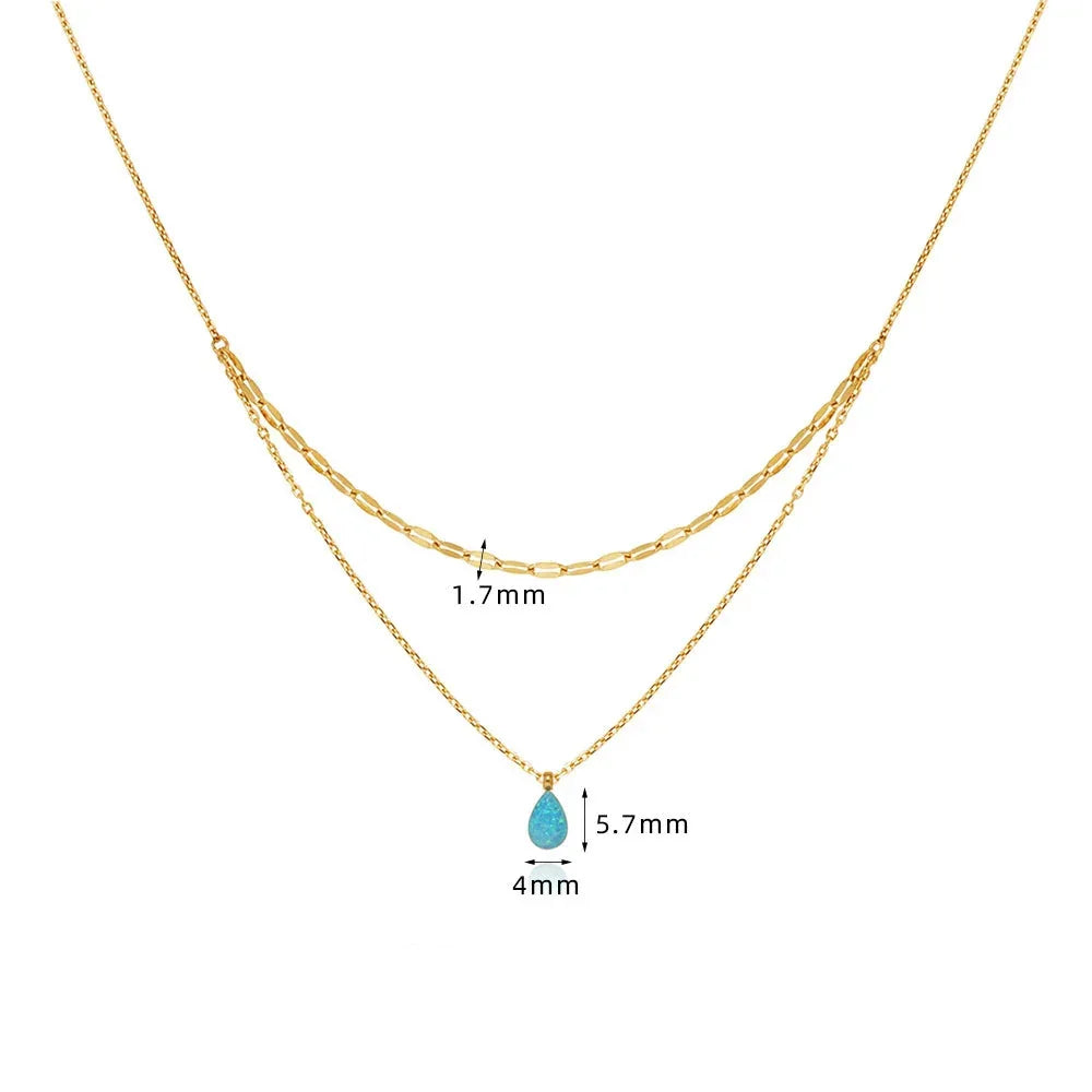 Thaty Blue Stone Necklace