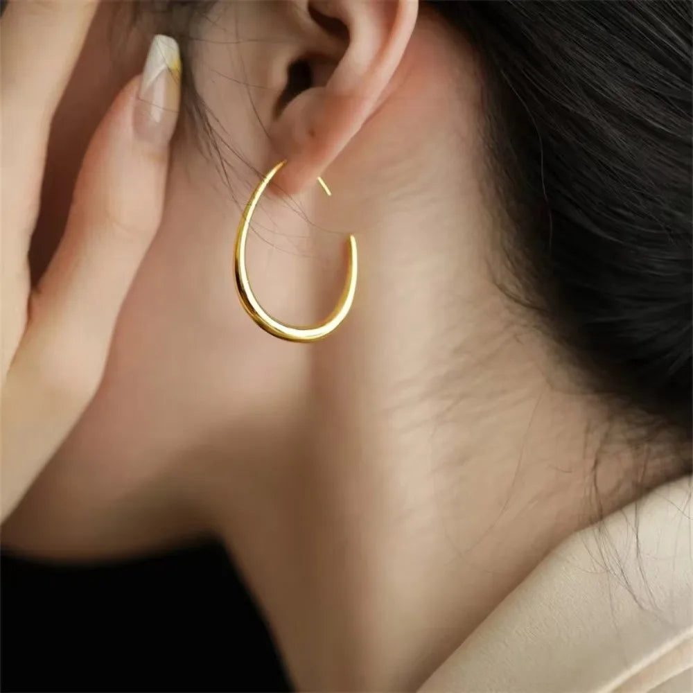 Geometric Hoop Earrings