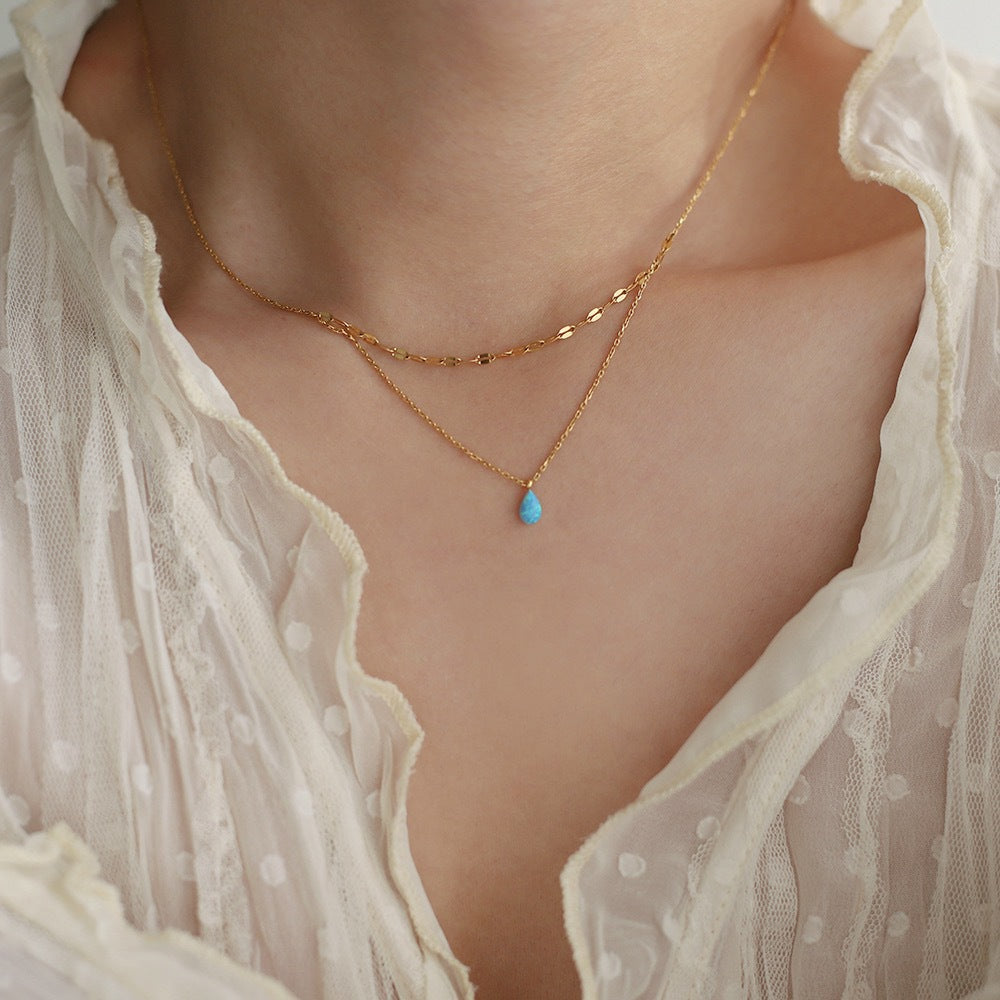 Thaty Blue Stone Necklace