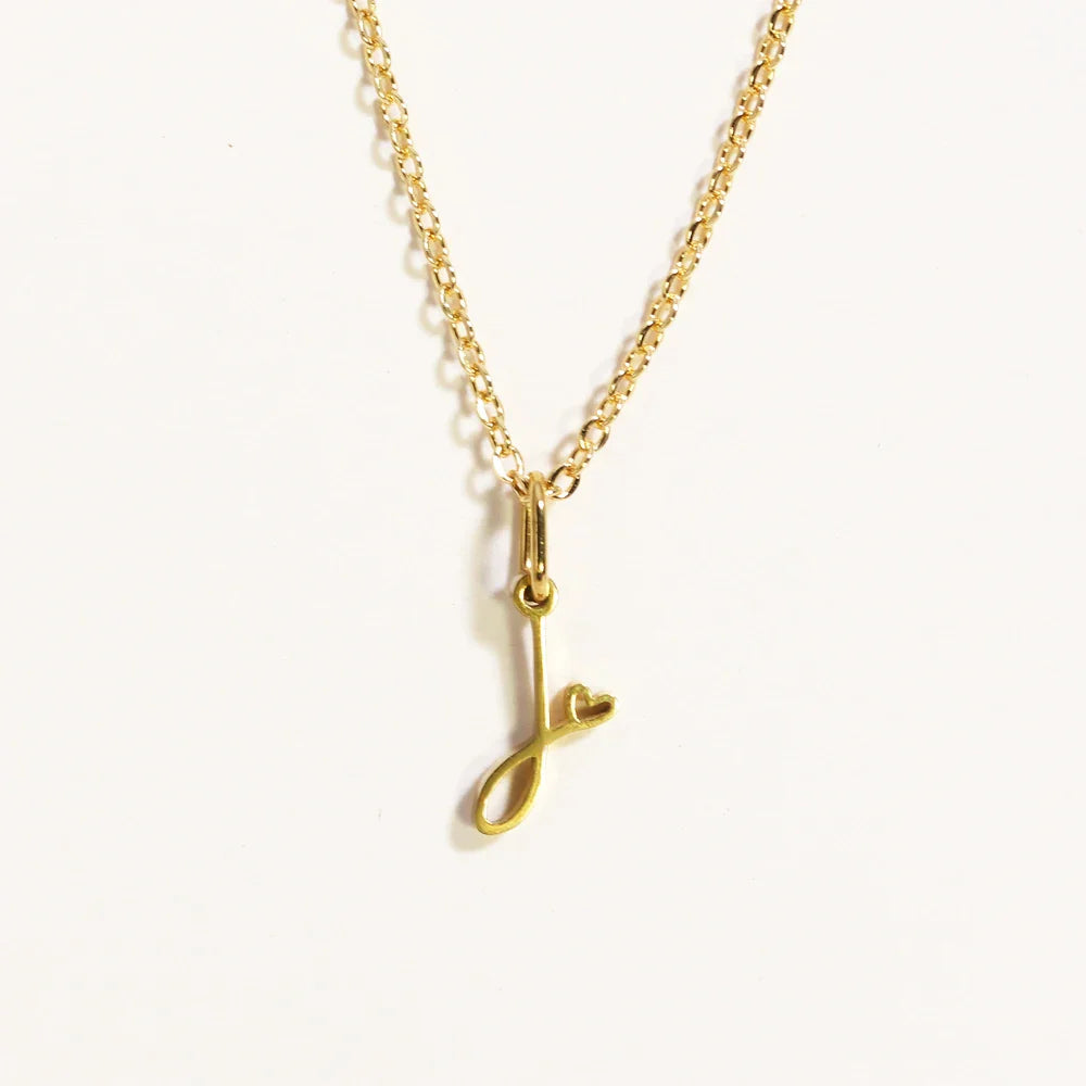 Heart Initial Necklace