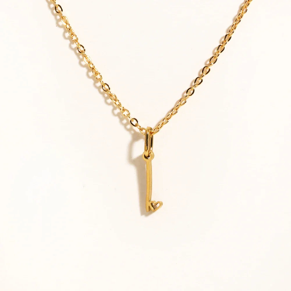 Heart Initial Necklace
