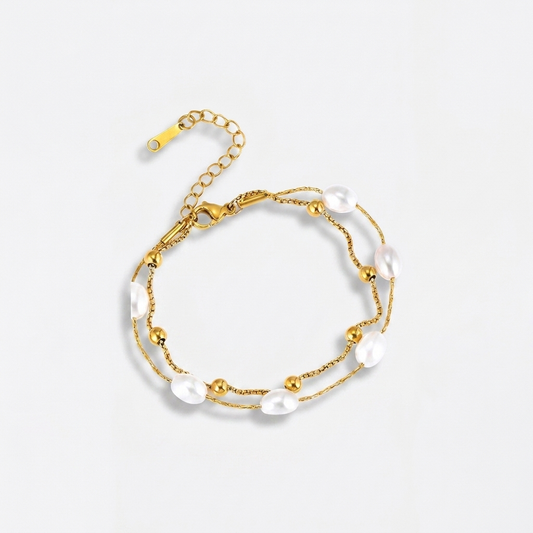 Lais Double Pearl Bracelet