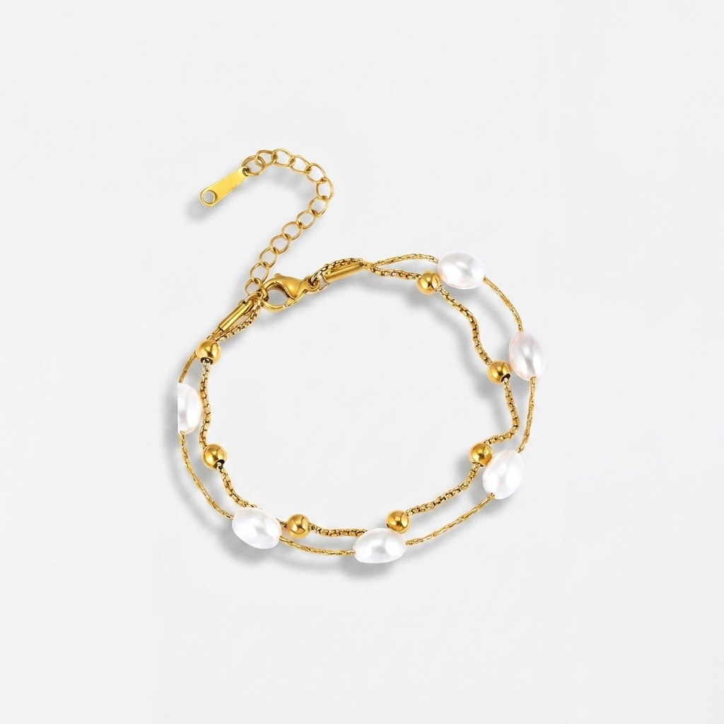 Lais Double Pearl Bracelet