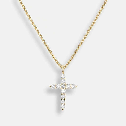 Pavé Cross Necklace