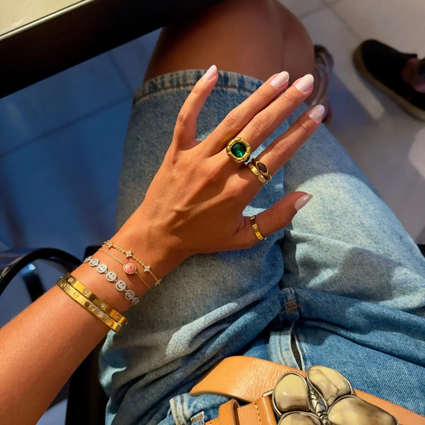 Pulseira Minimalista Zircônia Olivia - Auriella Joias