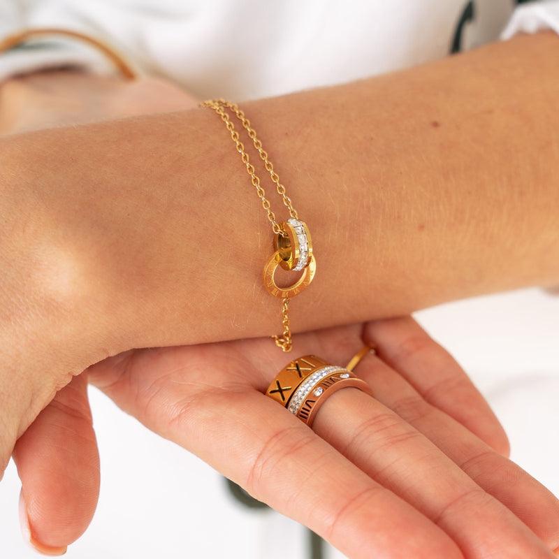 Pulseira Zircônia Romano Luni - Auriella Joias
